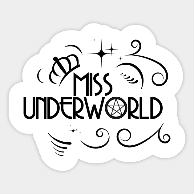 MISS UNDERWORLD DESIGN UNIQUE WICCA OCCULT GIFT Sticker by Chameleon Living